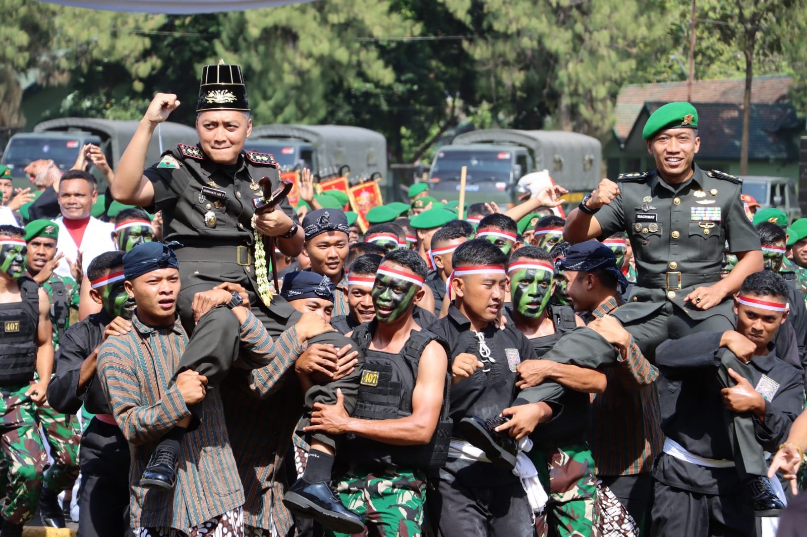 Resmi Jabat Danyonif 407/PK, Letkol Inf Sisriyanto Usung Semangat Baru