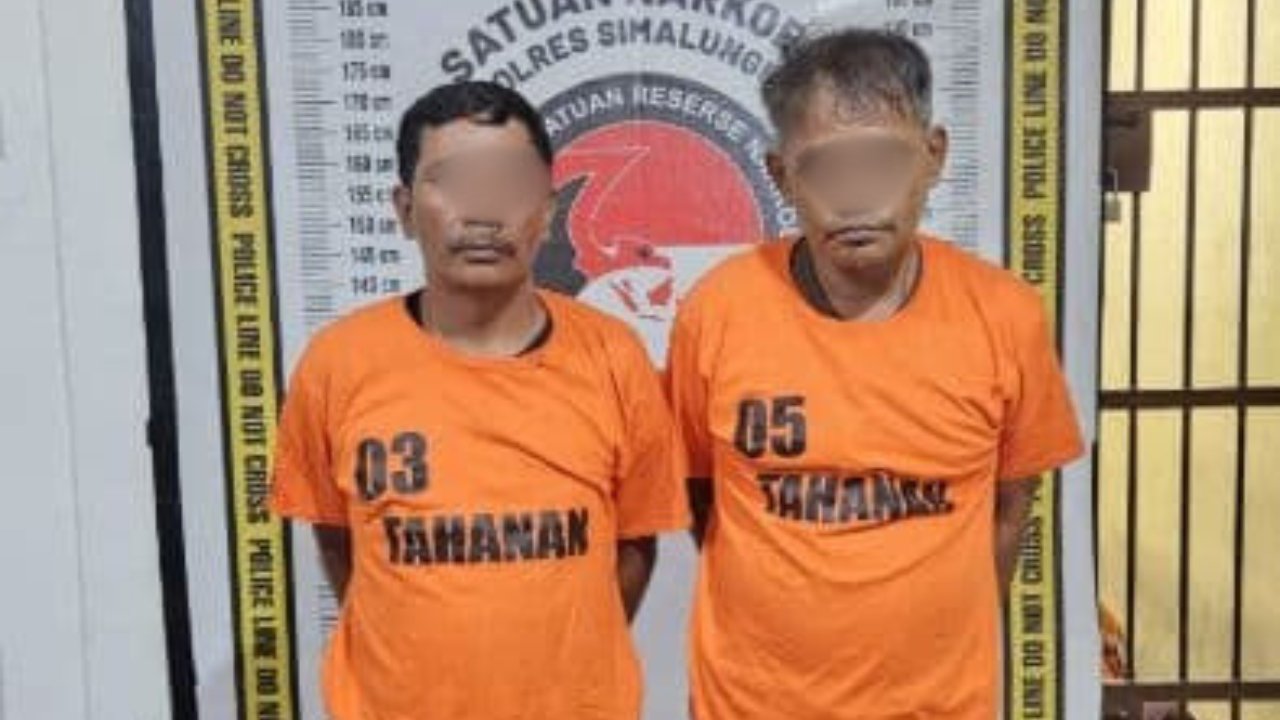 Operasi Malam di Simalungun, Polisi Bekuk Dua Pria dengan 18 Paket Sabu