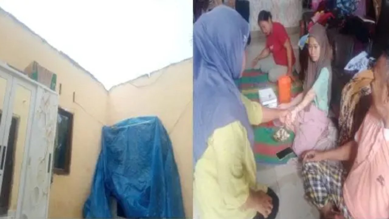 Hujan Deras dan Angin Puting Beliung Terjang Sergai, Tiga Rumah Warga Rusak Parah