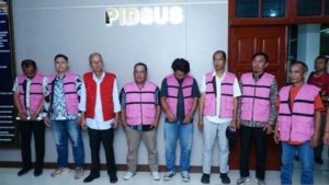 Kejati Sumut Tahan 8 Tersangka Korupsi Proyek Jalan Batu Bara Senilai Rp43 Miliar