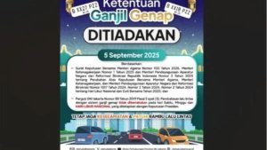 Jakarta Bebas Ganjil Genap Jumat, 5 September Saat Libur Maulid Nabi