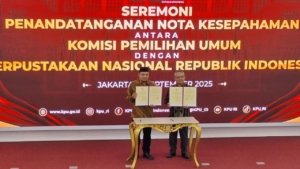 KPU dan Perpusnas Resmi Berkolaborasi Perluas Pendidikan Pemilu dan Politik untuk Pemilih Cerdas
