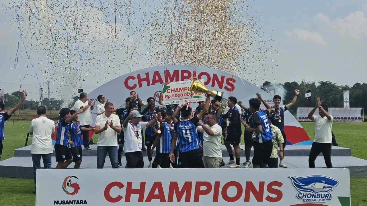 Chonburi FC Raih Gelar Nusantara Open U16 2025 dengan Skor Fantastis 6-1