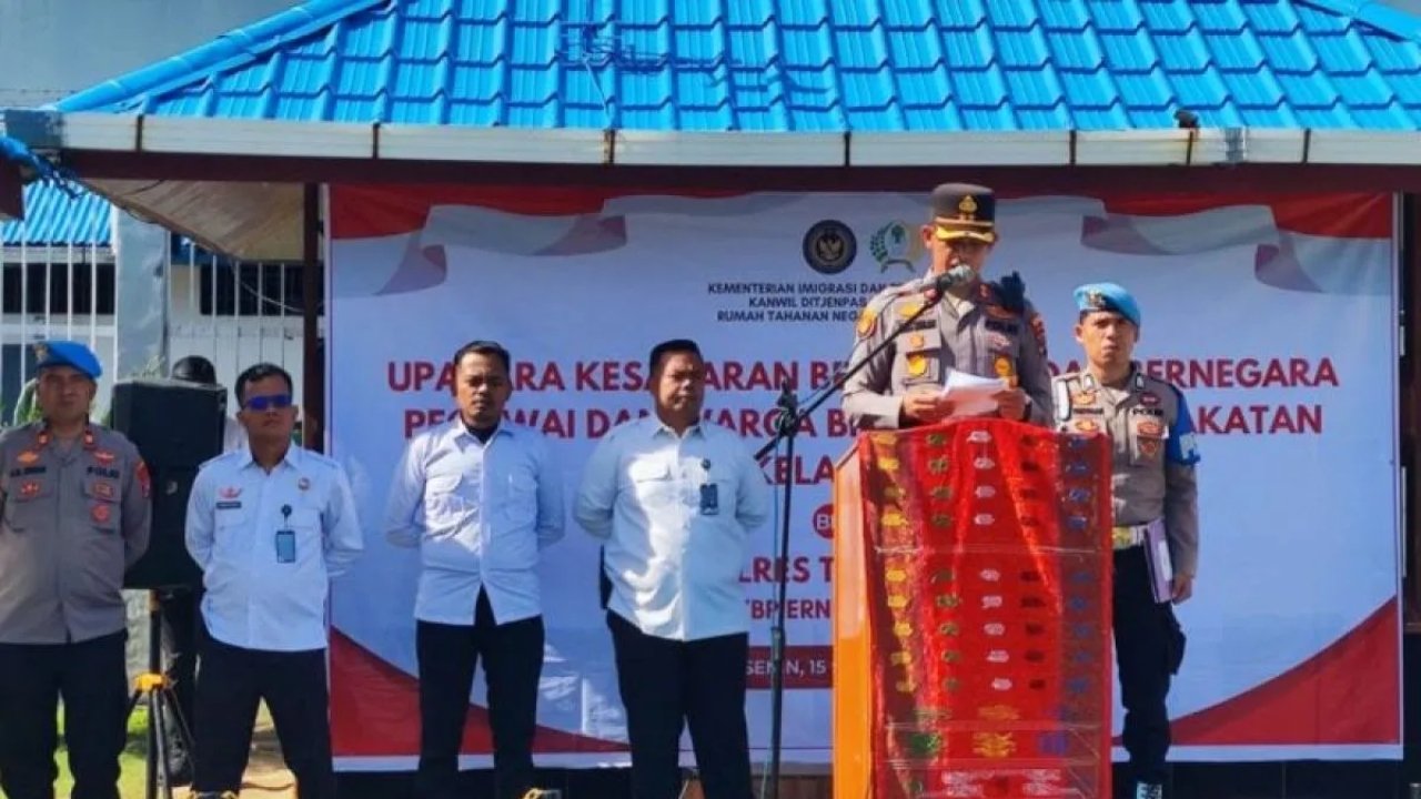Kapolres Taput Puji Warga Binaan Rutan Tarutung Aktif Tumbuhkan Rasa Cinta Tanah Air